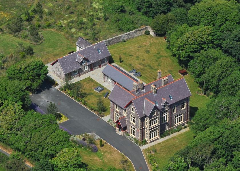 Wales Haverfordwest Aerial View