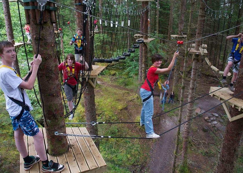 Scotland Fort William Ropes course (team building)