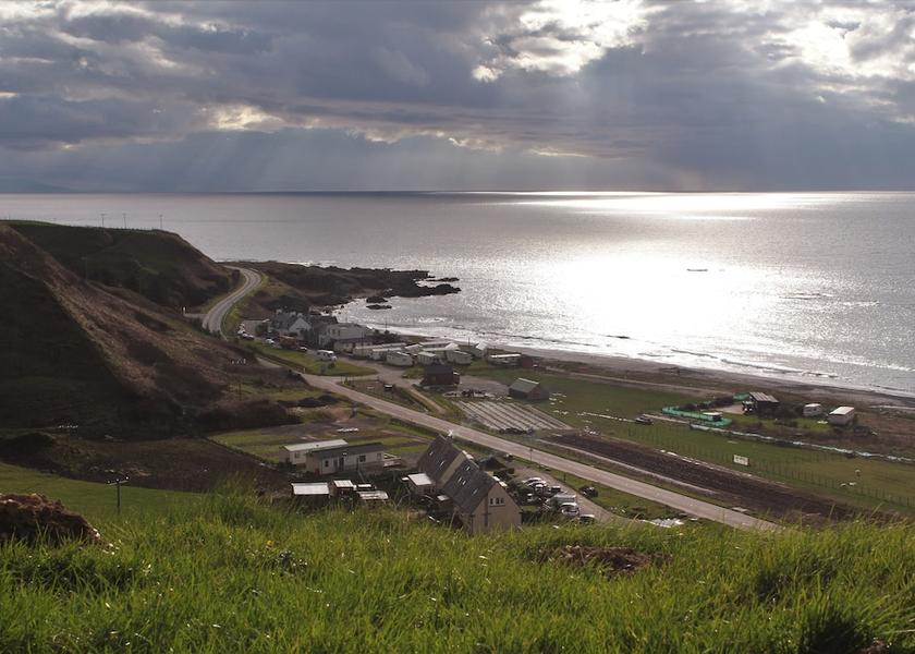 Scotland Campbeltown Aerial View