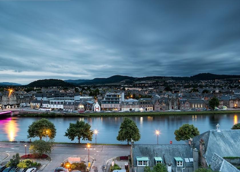 Scotland Inverness City view from property