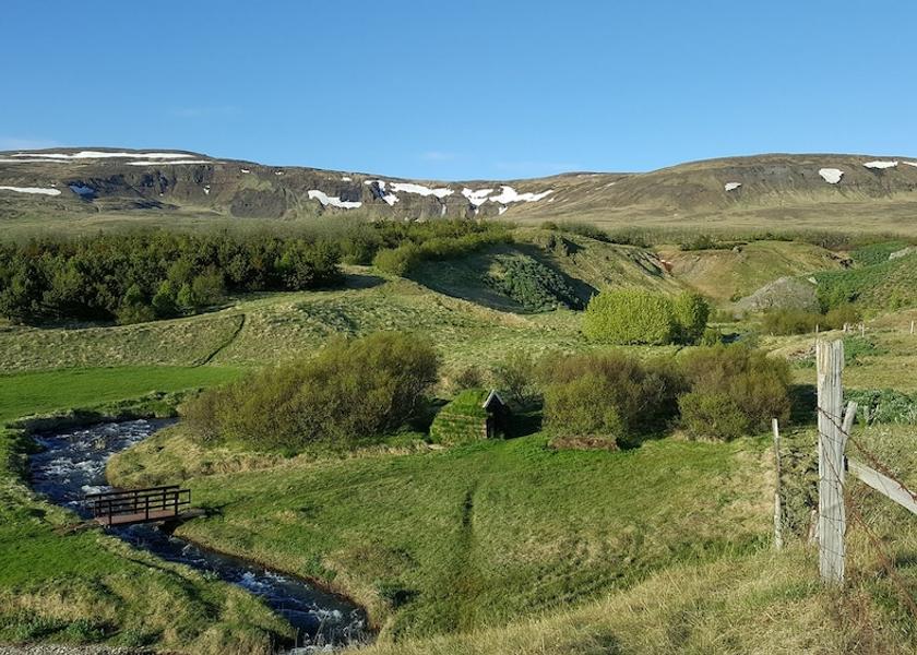 Northwest Region Hvammstangi Land View from Property