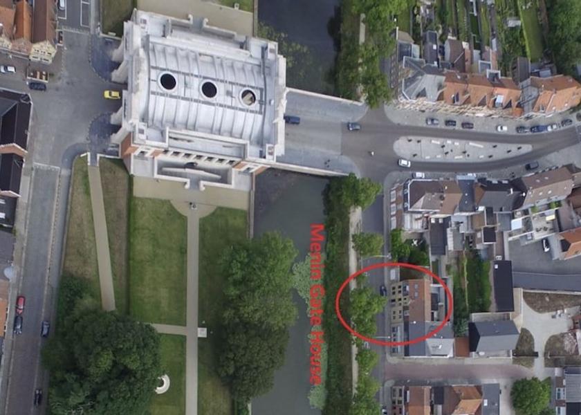 Flemish Region Ypres Aerial View