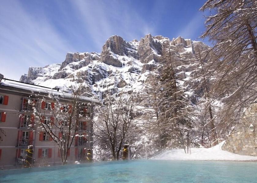 Valais Leukerbad Mountain view