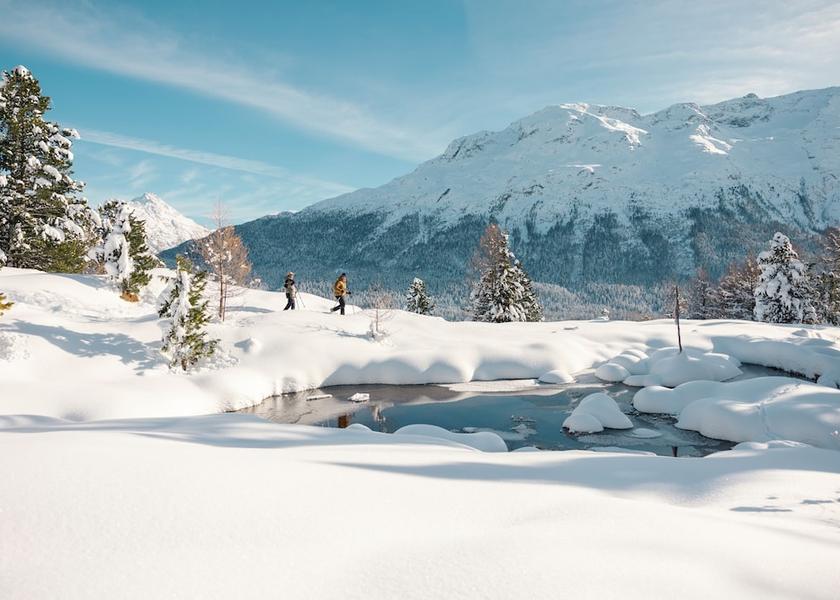 Graubünden St. Moritz Snowshoeing