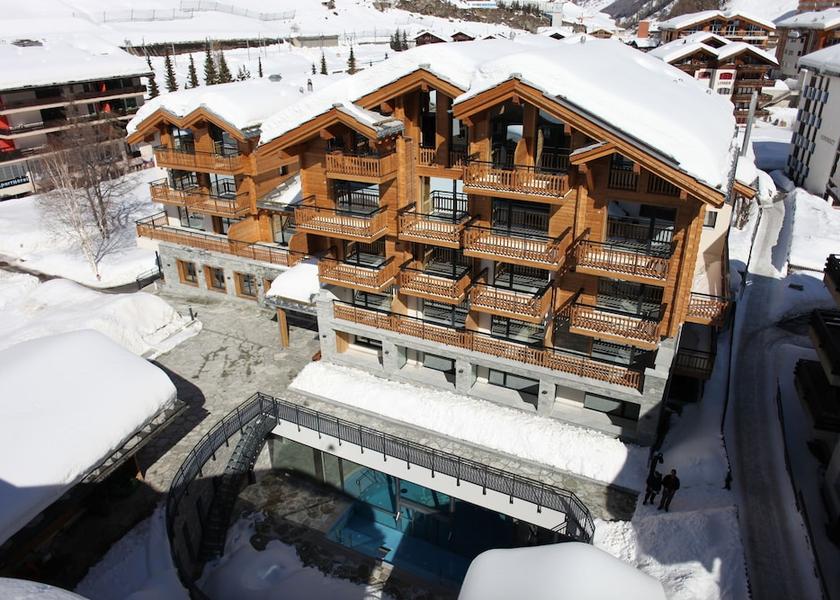 Valais Zermatt Aerial view