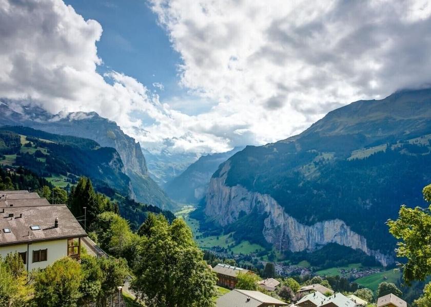 Canton of Bern Lauterbrunnen Valley view