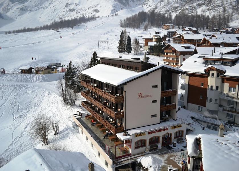 Valais Saas-Fee Aerial view