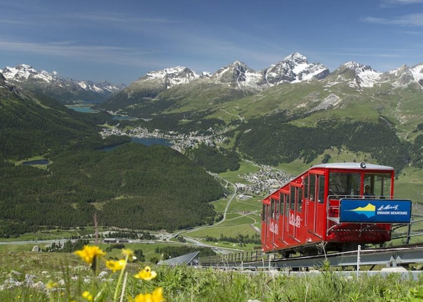 Graubünden Samedan Mountain view