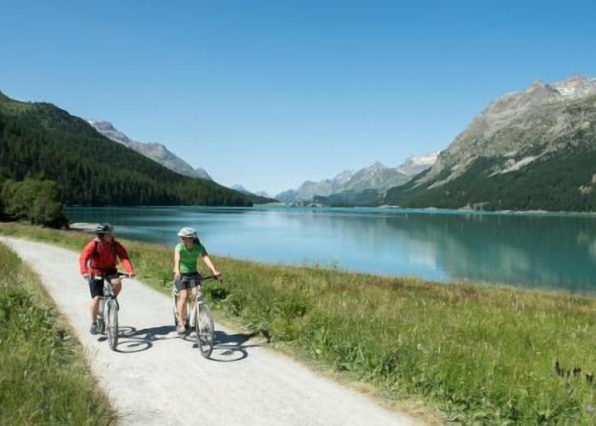 Graubuenden Samedan Bicycling