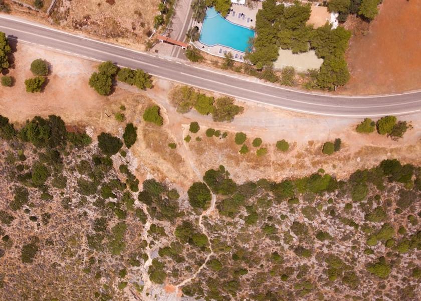 Peloponnese Region Monemvasia Aerial View