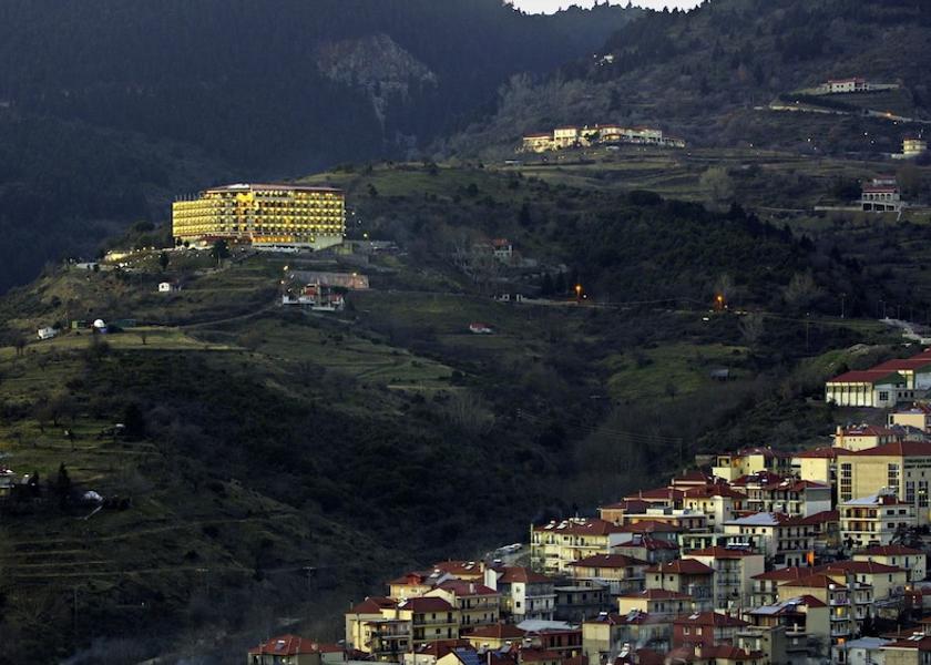 Central Greece Karpenisi Aerial view