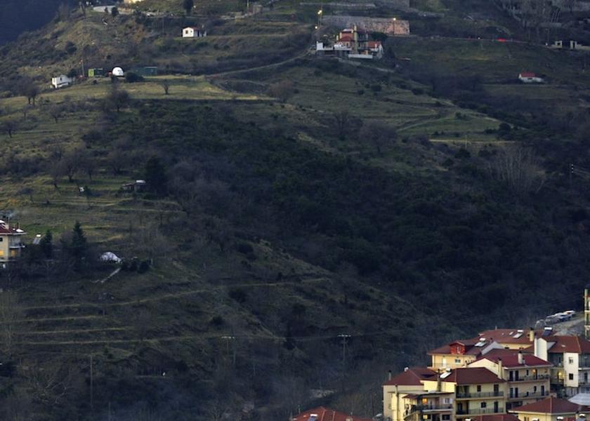 Central Greece Karpenisi Aerial view