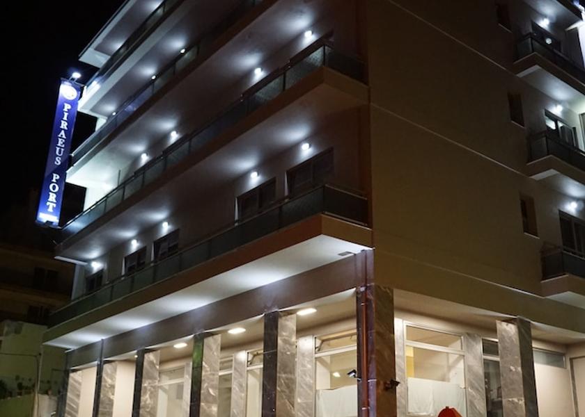 Attica Piraeus Front of property - evening/night