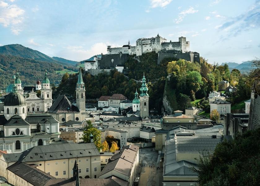 Salzburg State Hof bei Salzburg City view from property