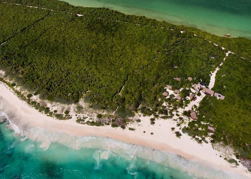 Quintana Roo Punta Allen Aerial View