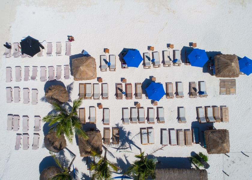 Quintana Roo Puerto Morelos Aerial View