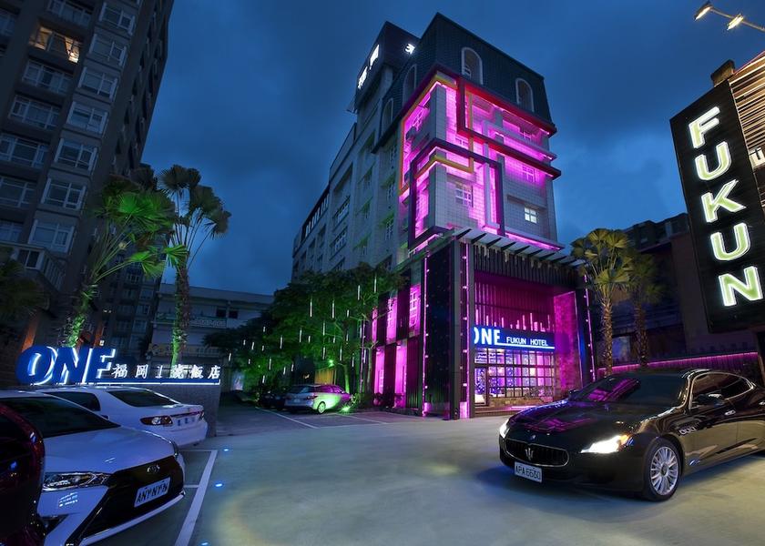 Yilan County Jiaoxi Front of property - evening/night