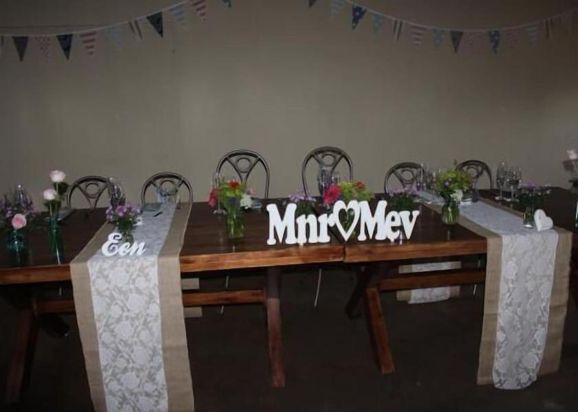 Free State Fouriesburg Indoor Wedding