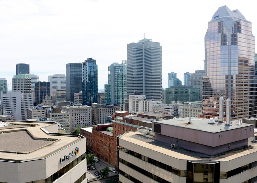 Quebec Montreal City view from property