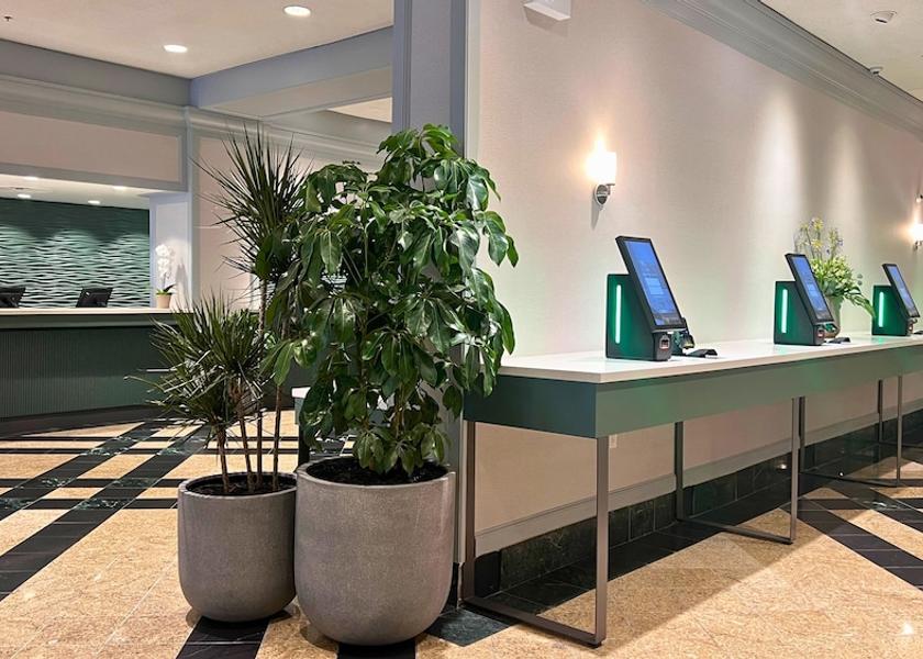 Check-in/check-out kiosk