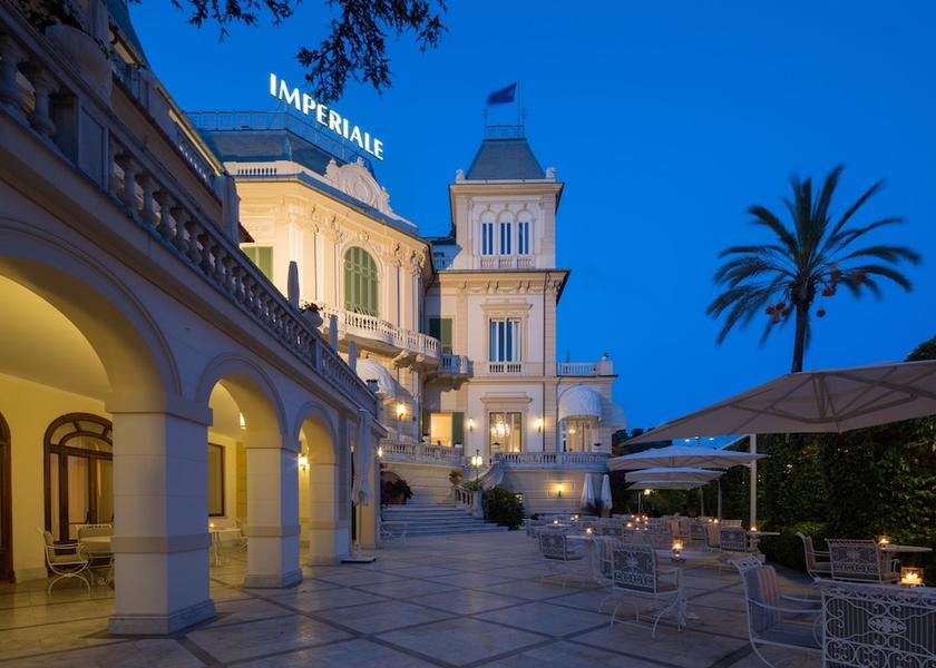 Liguria Santa Margherita Ligure Front of property - evening/night