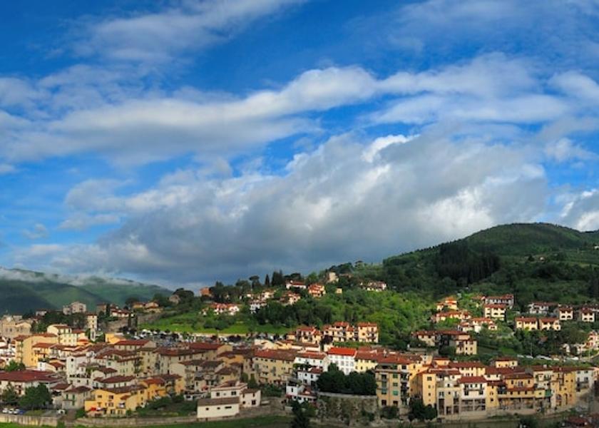 Tuscany Pontassieve Aerial view