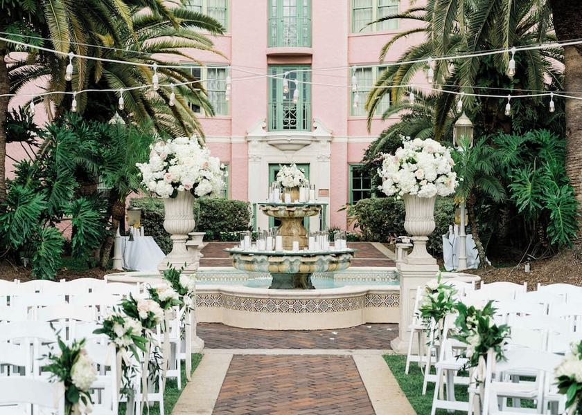 Florida St. Petersburg Outdoor Wedding Area