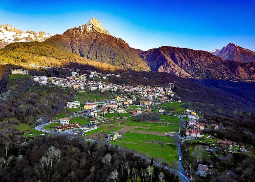 Lombardy Cimbergo Aerial View