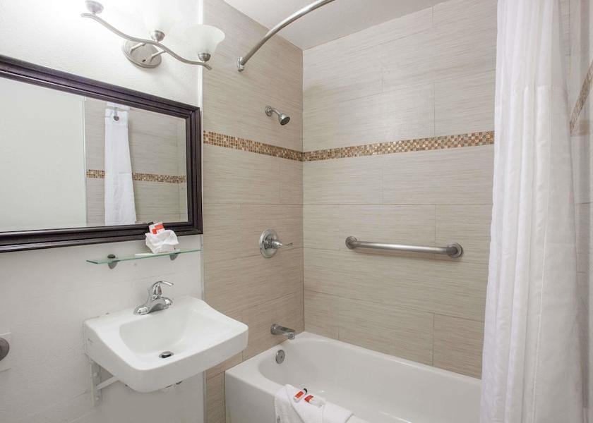 California Orange Bathroom