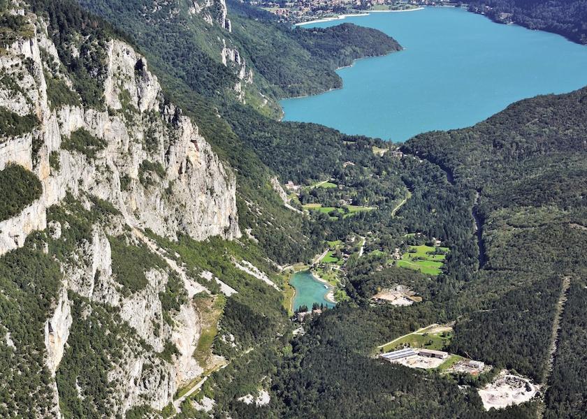 Trentino-Alto Adige San Lorenzo Dorsino Aerial View