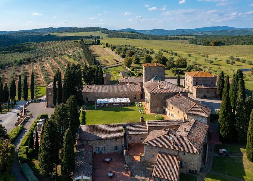 Tuscany Castelnuovo Berardenga Aerial view