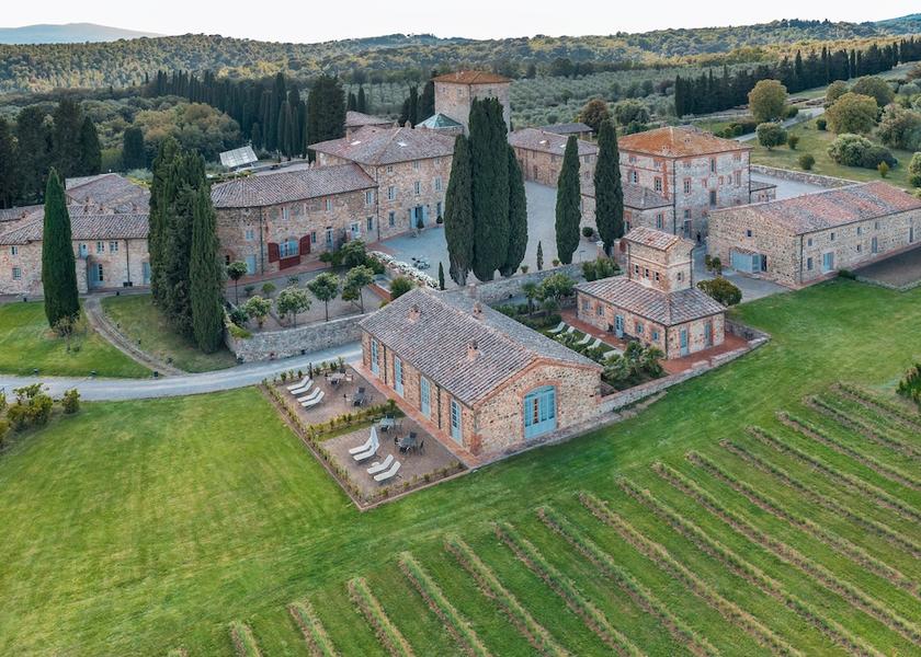 Tuscany Castelnuovo Berardenga Aerial view