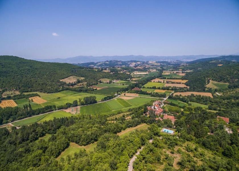 Tuscany Monterchi Aerial View