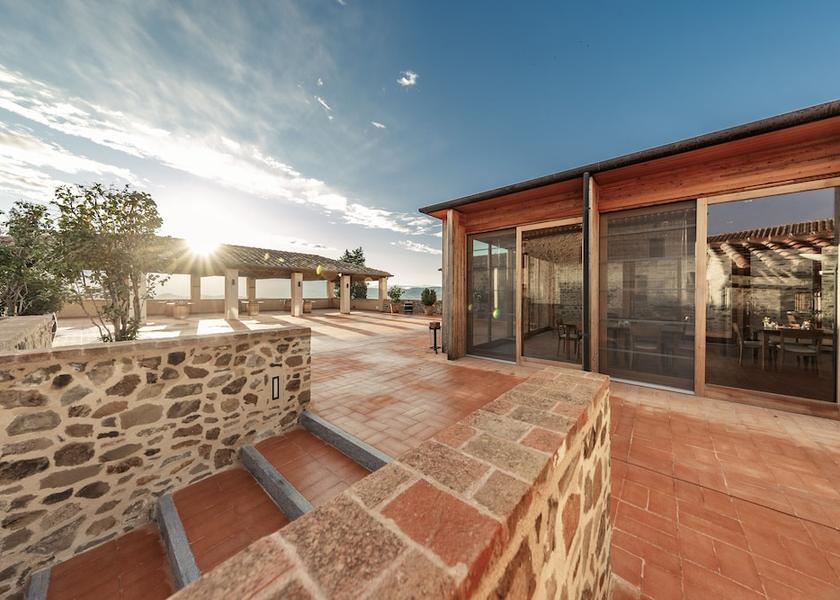 Tuscany Cinigiano Rooftop terrace
