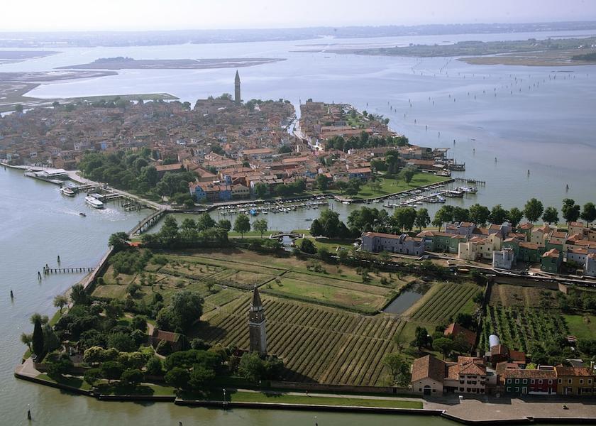 Veneto Mazzorbo Aerial View