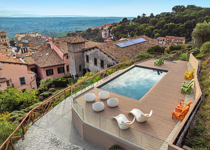 Lazio Soriano nel Cimino Aerial View