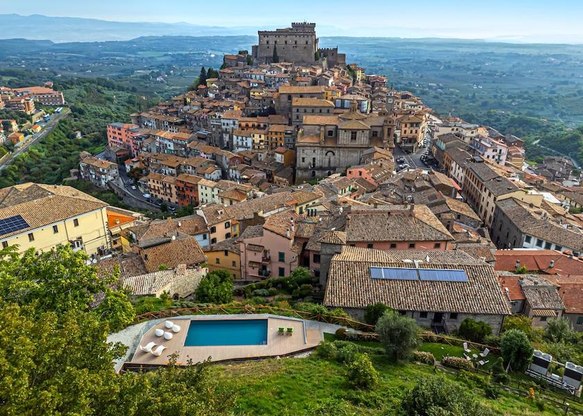 Lazio Soriano nel Cimino Aerial view