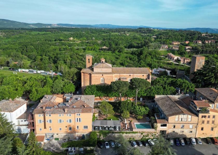 Umbria Citta della Pieve Aerial view