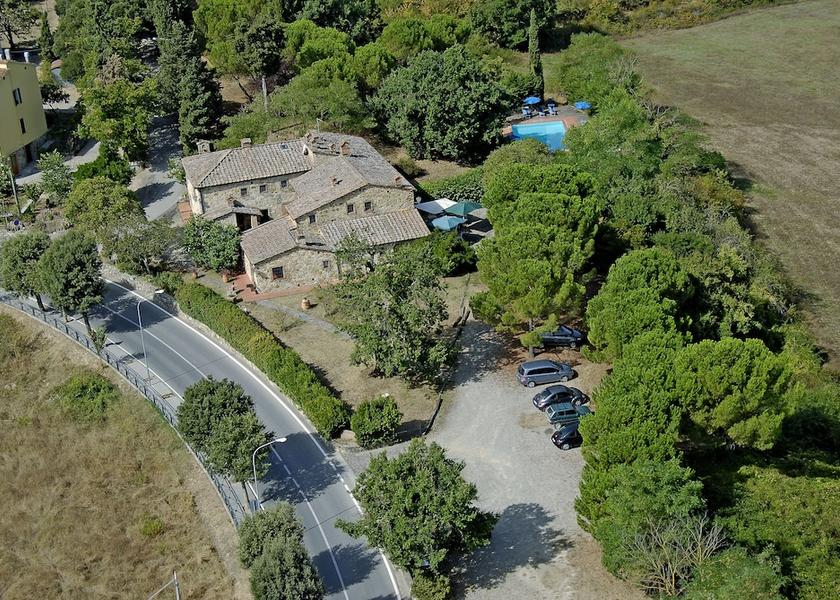 Tuscany Castellina in Chianti Aerial view