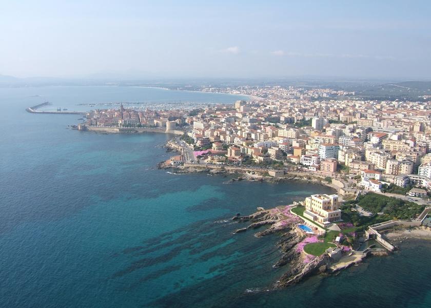 Sardinia Alghero Aerial View