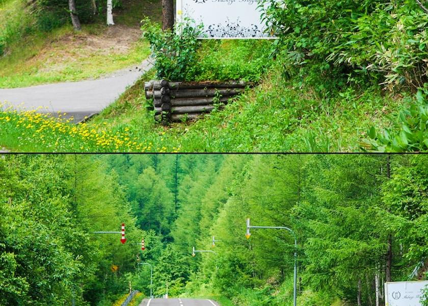 Hokkaido Biei Entrance
