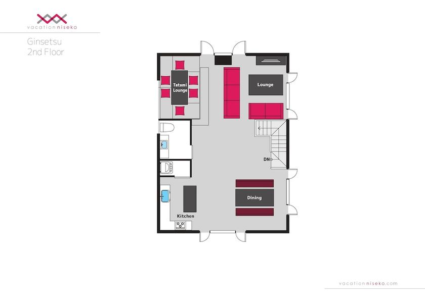 Hokkaido Kutchan Room layout blue print