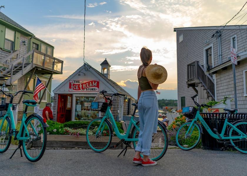 Massachusetts Rockport Bicycling