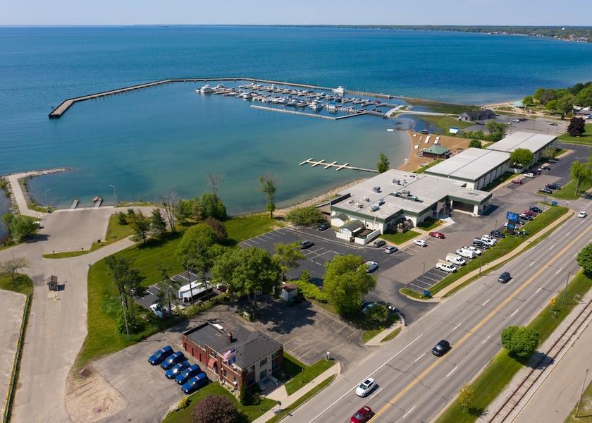 Michigan East Tawas Aerial view