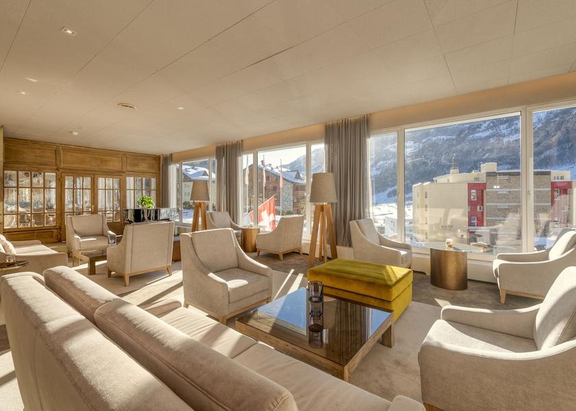 Valais Leukerbad Lobby sitting area