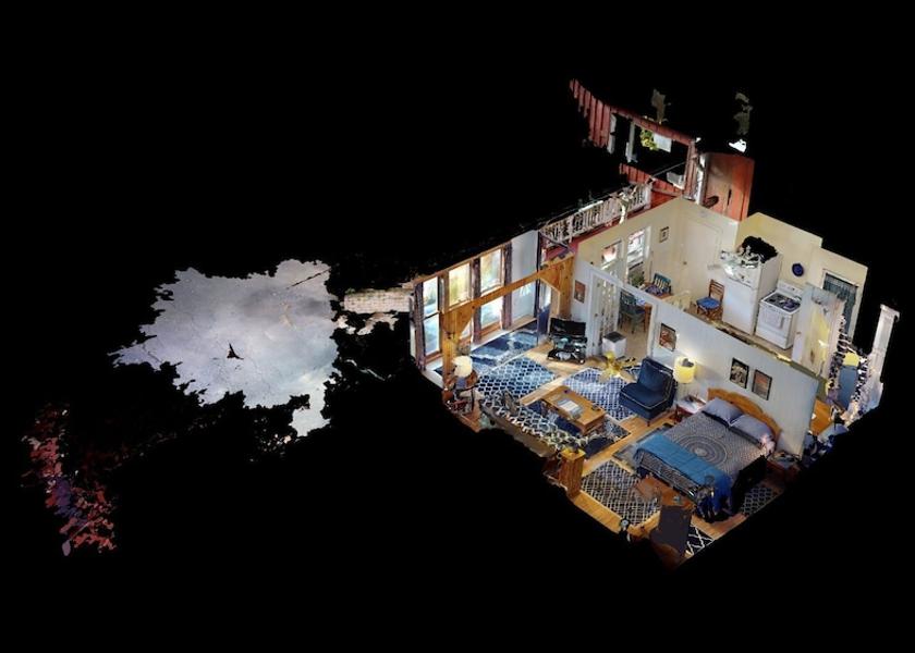 Room layout blue print