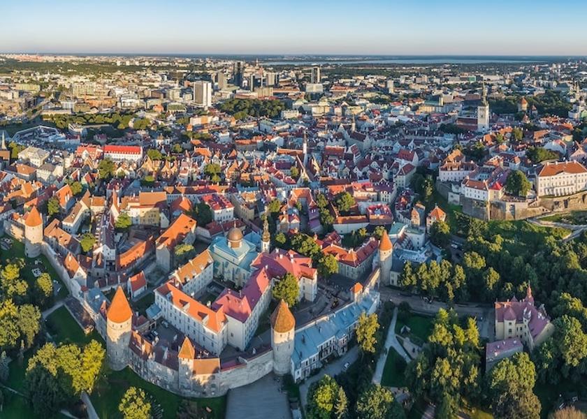 Harju County Tallinn Aerial view