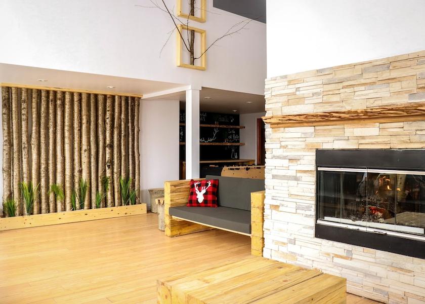 Quebec Saint Ferreol les Neiges Fireplace