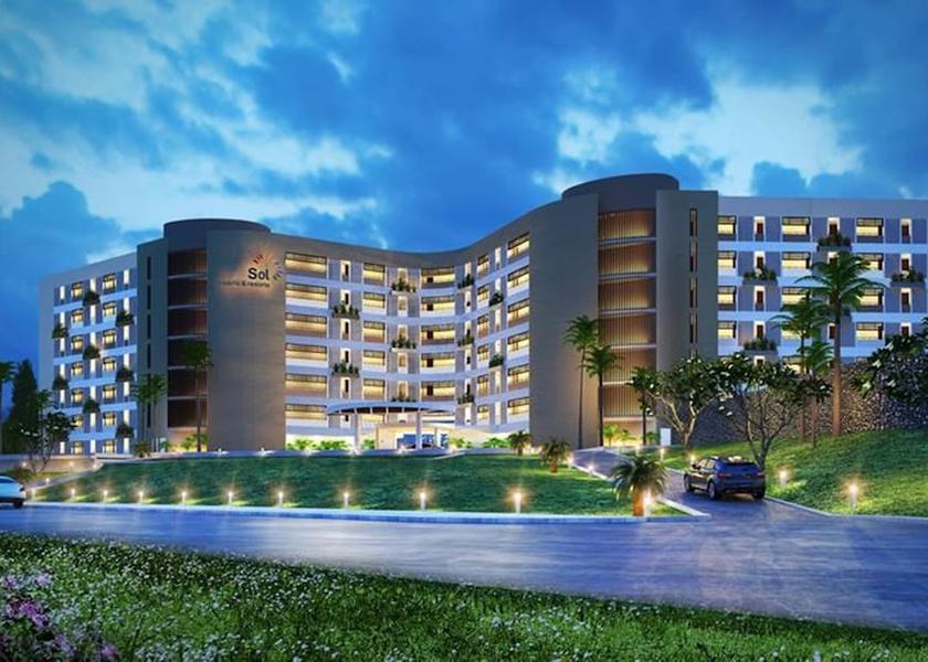 An Giang Province Phu Quoc Front of property - evening/night