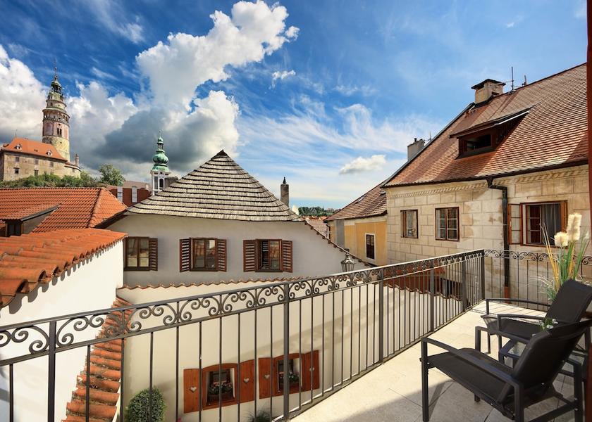 South Bohemia Region Český Krumlov Terrace/patio